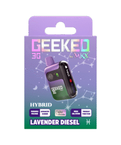 MKX Geeked 3G Lavender Diesel review MKX 3G Lavender Diesel disposable Hybrid 3 gram THC vape MKX Geeked series flavors Lavender Diesel THC disposable pen MKX high capacity vape