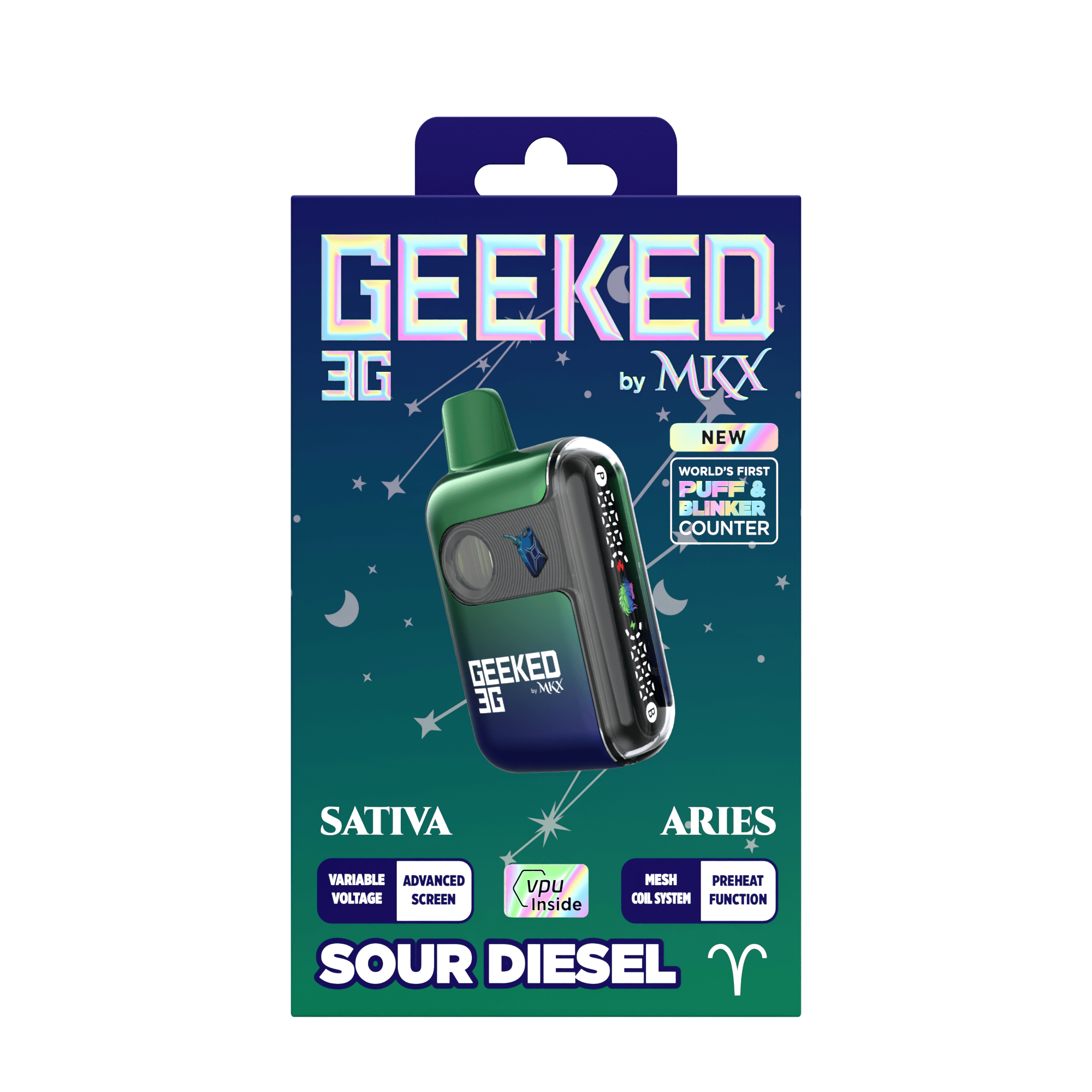 4921542_SOUR_DIESEL_0001 MKX Geeked 3G Sour Diesel review MKX 3G Sour Diesel disposable Sativa 3 gram THC vape pen MKX Geeked series flavors Sour Diesel THC disposable MKX high capacity vape