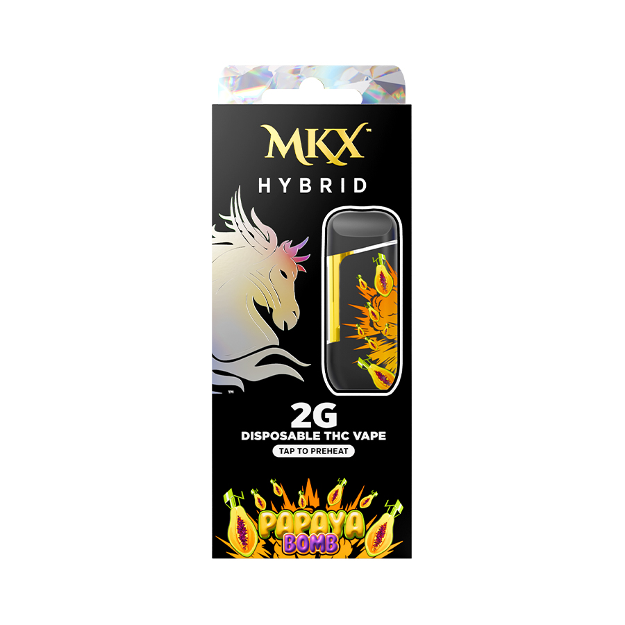 mkx-2g-disposable-papaya-bomb MKX Papaya Bomb 2G Disposable | Tropical Hybrid THC Vape