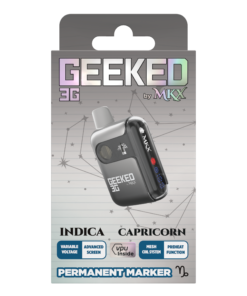 MKX Geeked 3G Permanent Marker review MKX 3G Permanent Marker disposable Hybrid 3 gram THC vape pen MKX Geeked series flavors Permanent Marker THC disposable MKX high capacity vape