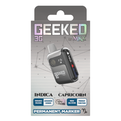 MKX Geeked 3G Permanent Marker review MKX 3G Permanent Marker disposable Hybrid 3 gram THC vape pen MKX Geeked series flavors Permanent Marker THC disposable MKX high capacity vape